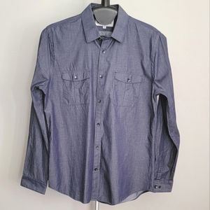 New. Express Shirt Sz(L) 16-16.5. Denim look